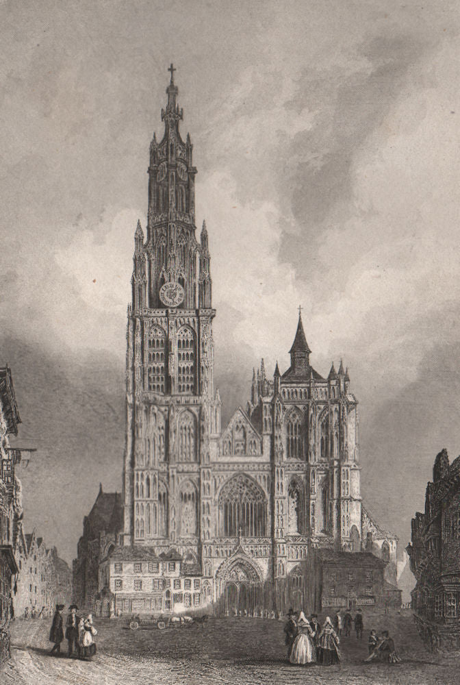 ANTWERP. Cathedral of Our Lady (Onze-Lieve-Vrouwekathedraal). 'Anvers' 1855
